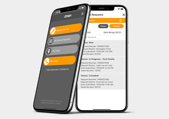 Dual Phones with the Service Request App