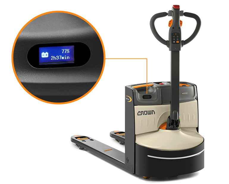 WJ 紧凑型托盘搬运车具有蓄电池管理系统