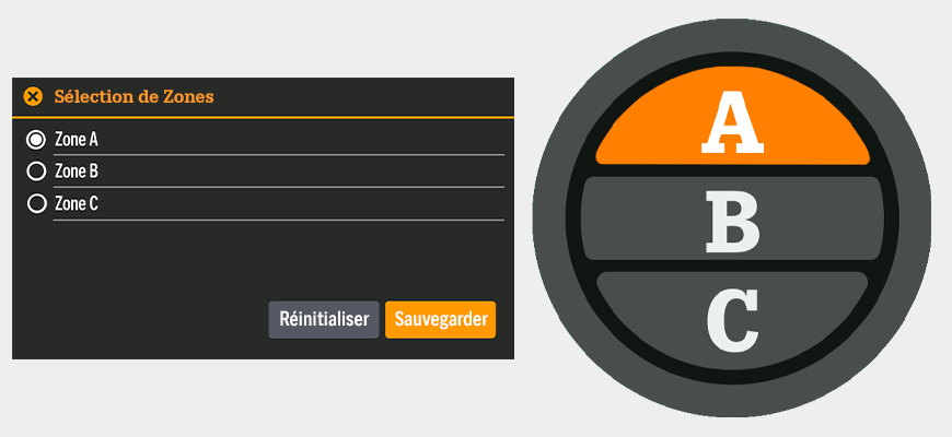 Sélection de zone